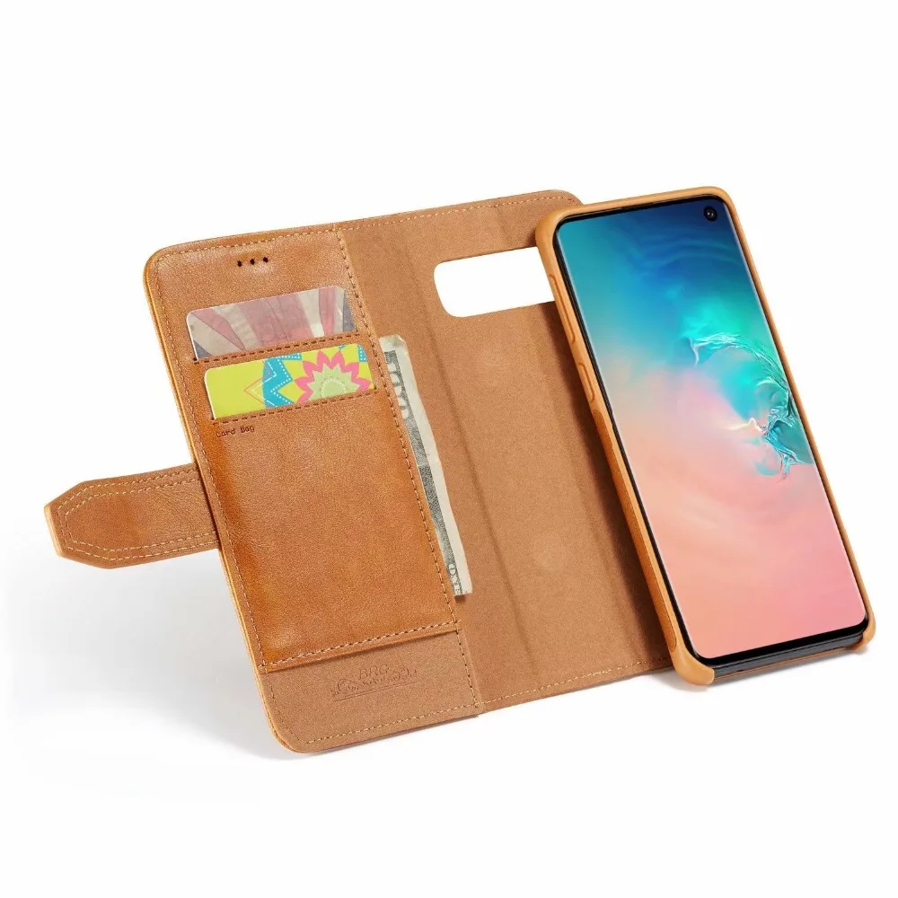 BRG чехол с откидной крышкой на магните чехол для samsung Galaxy S10 плюс S10+ кошелек кожаный чехол-книжка для мобильного телефона для Galaxy S10 плюс S10E