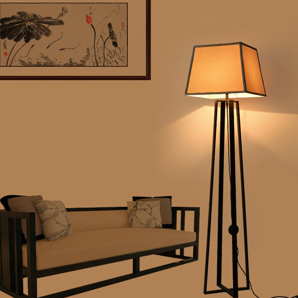 

led e27 Chinese Iron Fabric LED Lamp LED Light LED Floor Lamp Floor Light For Foyer Dinning Room Bedroom Store