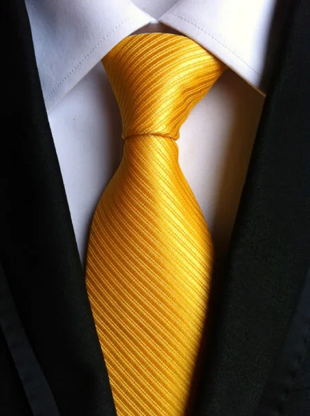 CityRaider Gravata галстук мужской золотой галстук модные однотонные свадебные галстуки для мужчин шелковый галстук 8 см тонкие мужские галстуки LD042 - Цвет: LUC15