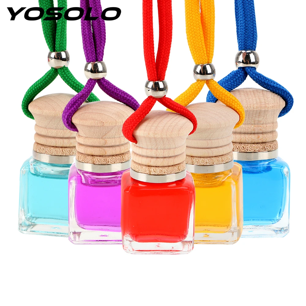 

YOSOLO Car Air Freshener Hanging Bottle Pendant Scent Diffuser 10ML Automobiles Perfume Car Decorations Ornament Accessories