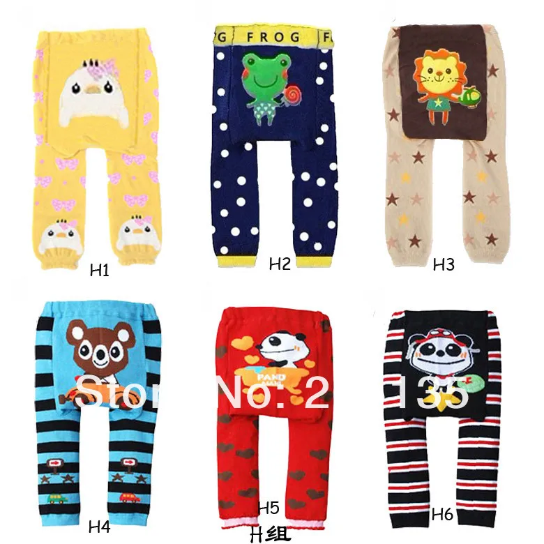 Roupa do Bebê das Crianças das Crianças Calças da Criança do Bebê dos Desenhos Ymlbid Lote pp Animados Calças Justas Compridas Warmer Busha Leggings 0-24m 6 Pçs - 9 Criança Do Bebê Dos Desenhos Animados calças