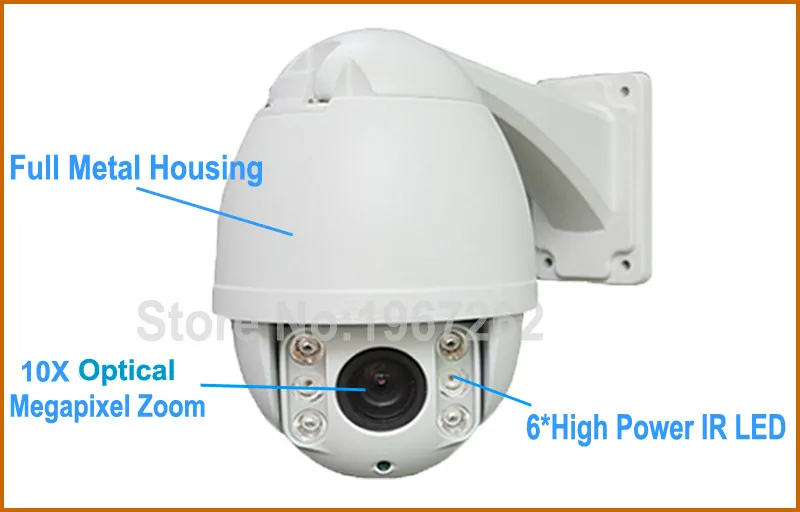 Ip ptz Камера IP 1080 P 10X зум Камера 2mp высокое Скорость купольная сетевая ptz-камера IP Камера наружного видеонаблюдения камера IP CCTV