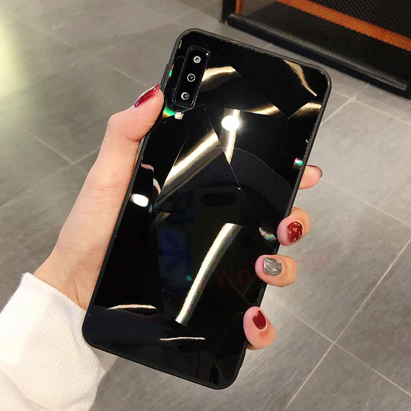 4 Украшенный искусственными бриллиантами чехол для samsung Galaxy S10E S8 S9 S10 Plus Note 9 8 A9 A8 A6 A7 J4 J6 плюс J5 J7 Prime J3 Зеркало Обложка - Цвет: 4