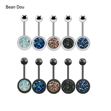 Новинка, сексуальные кольца для пупка, пирсинг в пупок, ювелирные изделия, 14 г, хирургическая сталь, блеск, Ombligo Nombril, пирсинг для тела, ювелирные изделия для женщин