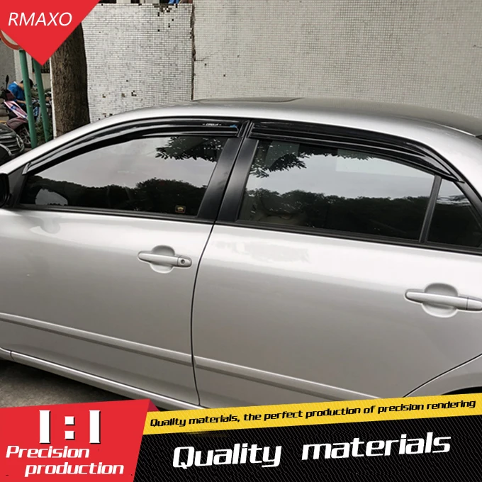 Пластиковый защитный козырек от солнца и дождя для Toyota Corolla 4 шт./компл. 2006
