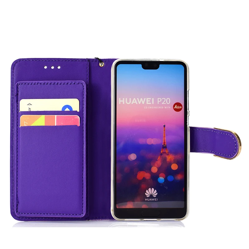 KEFO Bling Glitter Wallet Case For Huawei P20 Pro Diamond Flip Mirror Cover For Huawei P20 Lite P10 Lite P8 Lite 2017 Coque Capa (7)