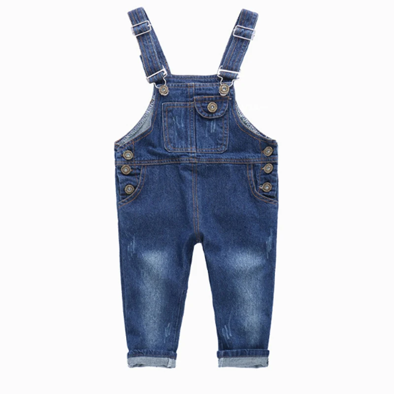 

Boys Jeans Overalls 2018 Fashion Autumn Children Strap Solid Cotton Jumpsuit Casual Kids Girls Clothing Overalls Pants Ov009