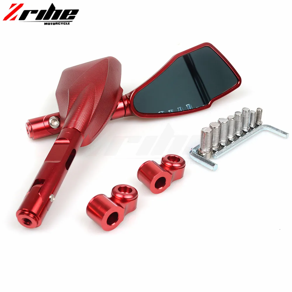 FOR 1Pair Universal Motorcycle Backup Rearview Mirrors accessories Rear View Mirror For Triumph Street Triple 675/R mit Radialp