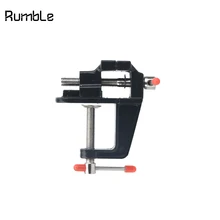 Прочные мини-настольные тиски из алюминиевого сплава, вертлюжные тиски для маленьких ювелирных изделий, зажим для стола, модель ручного инструмента для хобби по дереву