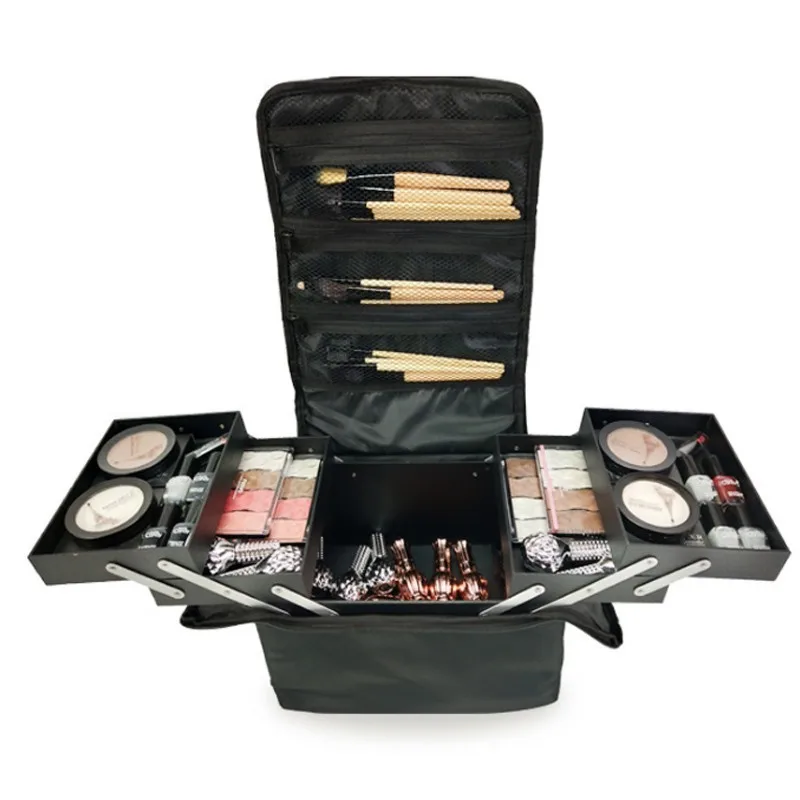 

Fashion Women Makeup Organizer Professional Large Capacity Multilayer Clapboard Cosmetic Bag Case Beauty Travel Storage Bag