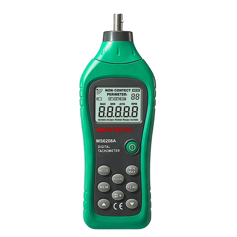 

Mastech MS6208A Handheld Digital Tachometer Contact Tach Speedometer Automotive, electronics