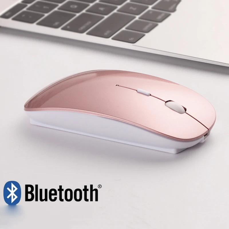 Bluetooth Мышь для MacBook Air Pro, для Win10/Mac ноутбук Беспроводной Мышь Перезаряжаемые Mute Тихая оптическая Мышь