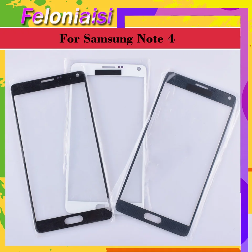 10 шт./лот для samsung Galaxy Note 4 N910 N910A N910F N910H сенсорный экран передняя стеклянная панель