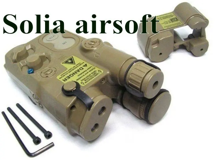 

TOP AN/PEQ-16 battery case PEQ 16 battery box Sand
