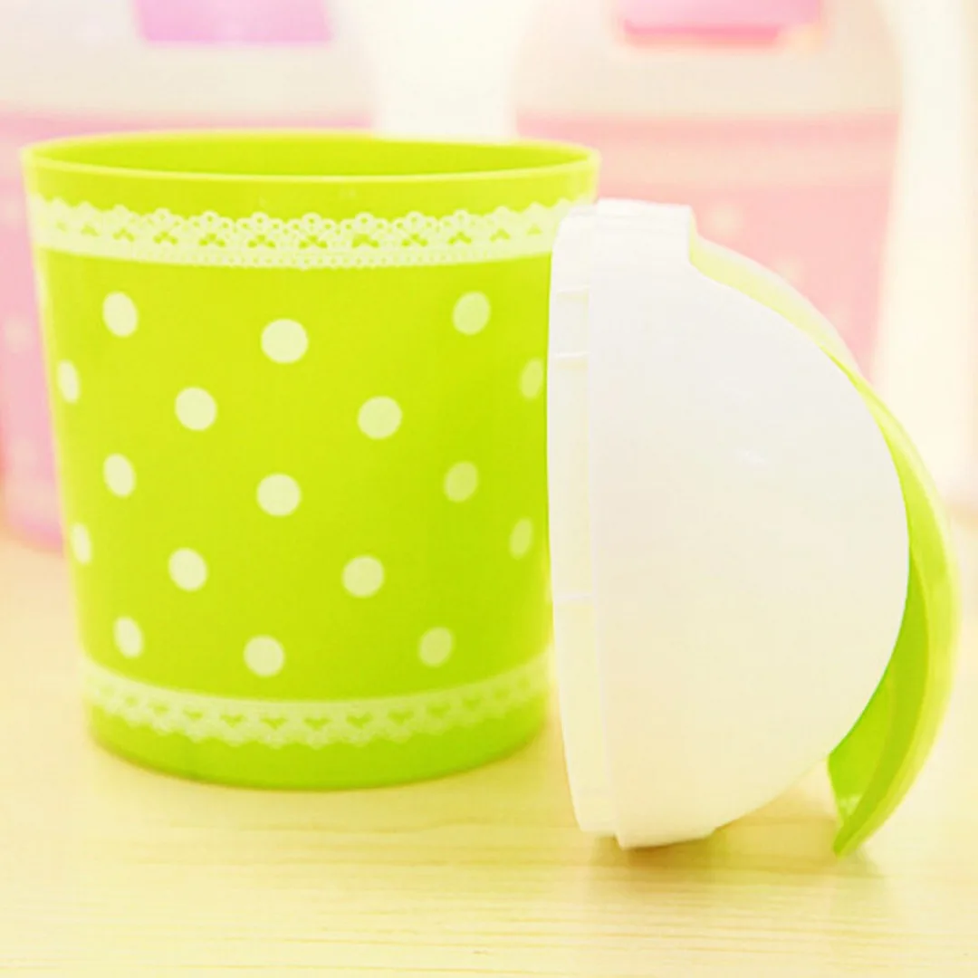 1pc PP Mini Plastic Car Table Dustbin Trash Can Waste Container Rubbish Bin Box Basket