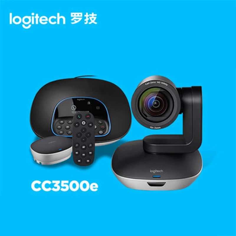 Logitech CC3500e группа видео конференц-связи Комплект с расширением микрофоны, HD 1080 p Камера, громкая связь