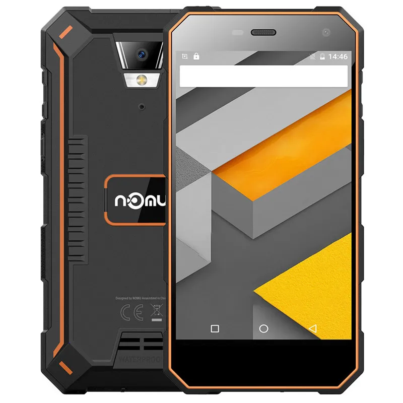IP68 NOMU S10 4G Smartphone 5.0'' Android 7.0 MTK6737VWT Quad Core 1.5GHz 2GB RAM 16GB ROM 8.0MP Rear Camera 5000mAh Cellphones - Цвет: orange