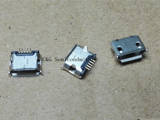 100 шт. Micro USB 5 P 5-контактный разъем 5pin | Электронные компоненты и принадлежности