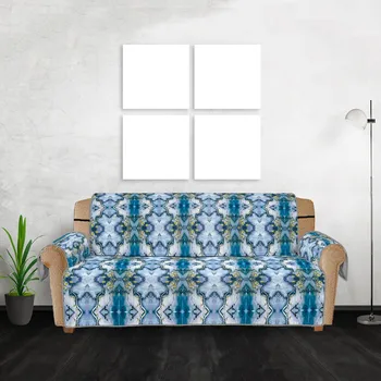 

New Selling Elegant Nordic Style Printing Sofa Cover Anti-Slip Quilted Sofa Couch Cover Pet Kids Mat Furniture Protector S/M/L