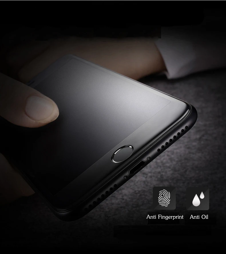 Лучшее качество полное покрытие матовое закаленное стекло для iPhone 6 6S 7 8 Plus X XR XS 11 Pro Max матовая защита экрана без отпечатков пальцев