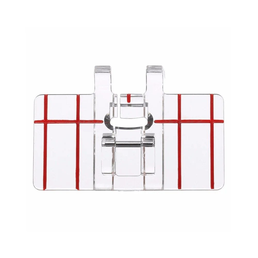 DIY Manual Sewing Tool Plastic Clear Parallel Stitch tool Foot Presser Home domestic Machine for part accessories | Дом и сад