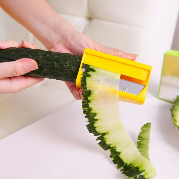 Peeler, 1PC Food Facial Cucumber Slicer Carrot Cucumber Sharpener Peeler  Kitchen Tool Spiral Vegetable Slicer With Mirror Gadget, Make Paper-Thin