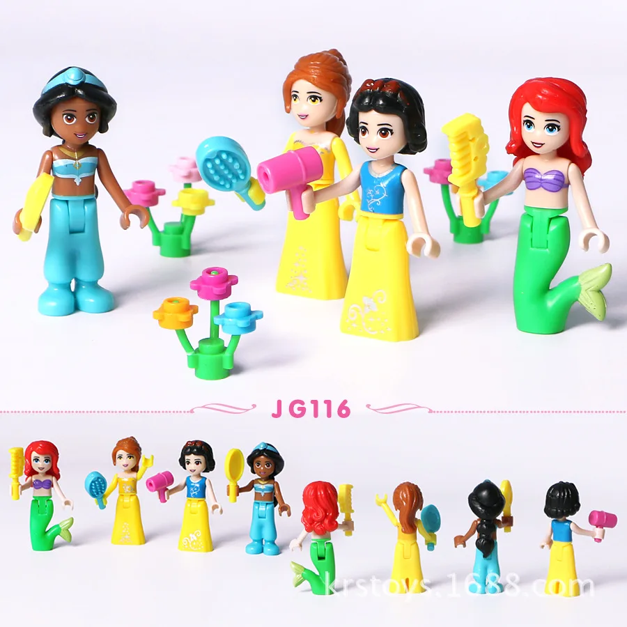 New 8pcs Fairy Tale Princess Girl Legoings Model Building Kits Doll Figures Bricks Blocks Toys Kids Children Christmas Gift New 8pcs Fairy Tale Princess Girl Legoings Model Building Kits Doll Figures Bricks Blocks Toys Kids Children Christmas Gift