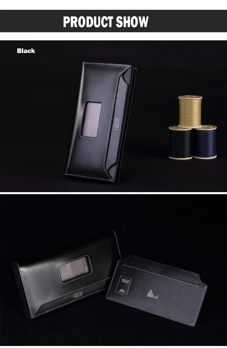 Новый раздел длинный ореховый мужской кошелек длинный абзац квадратного типа мульти-карта бита для отдыха бизнес-клатч
