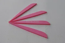 Pink color 4 plastic vane vein 100 pieces for DIY arrow crossbow bolt accessories archery bow