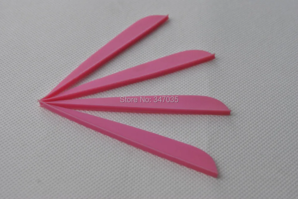 Pink color 4 plastic vane vein 100 pieces for DIY font b arrow b font crossbow