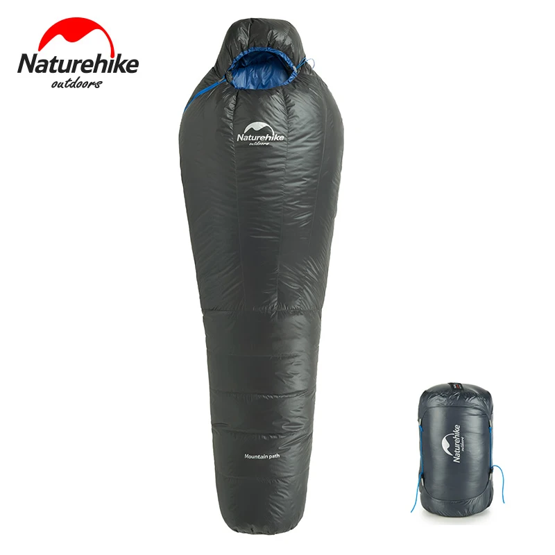 

Naturehike Ultralight warm sleeping bag winter Adult Outdoor Camping mummy duck down sleeping bag tourist camping equipment