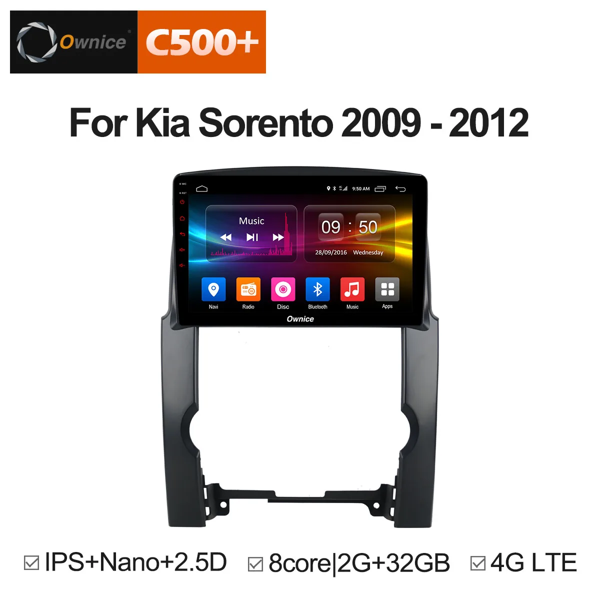 

Ownice C500+ G10 2G+32G Octa Core android 8.1 car dvd for kia sorento 2010 - 2013 in dash car stereo gps nagavi headunit 4G SIM