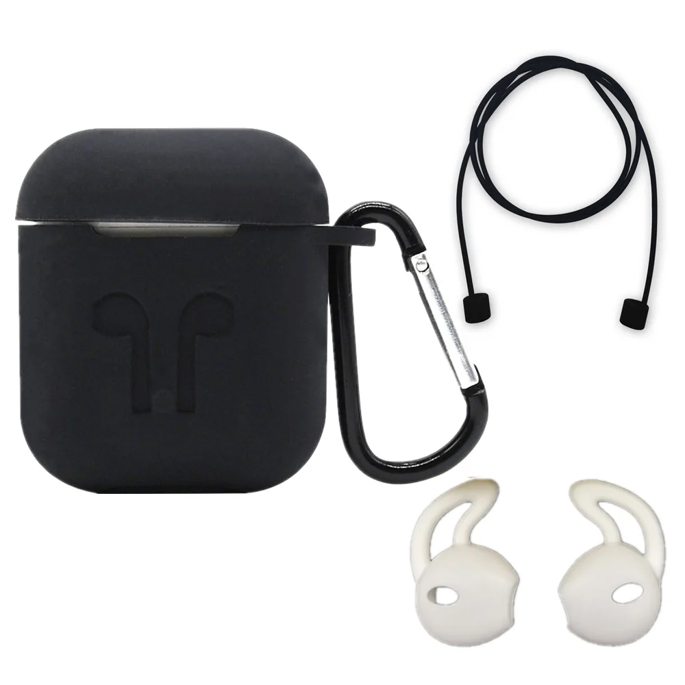 Five-piece Earphone Accessories For Apple Airpods Earbud Case Storage Box Soft Waterproof Silicone Mini Headset Protective Cover (18)