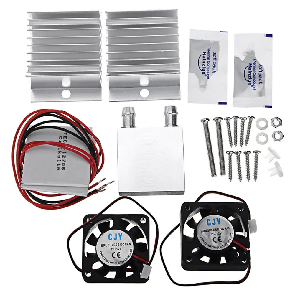 

Dual Core Cold Air Collection System Portable Cooling Module Semiconductor Refrigeration Pieces Kit Air Cooling Device