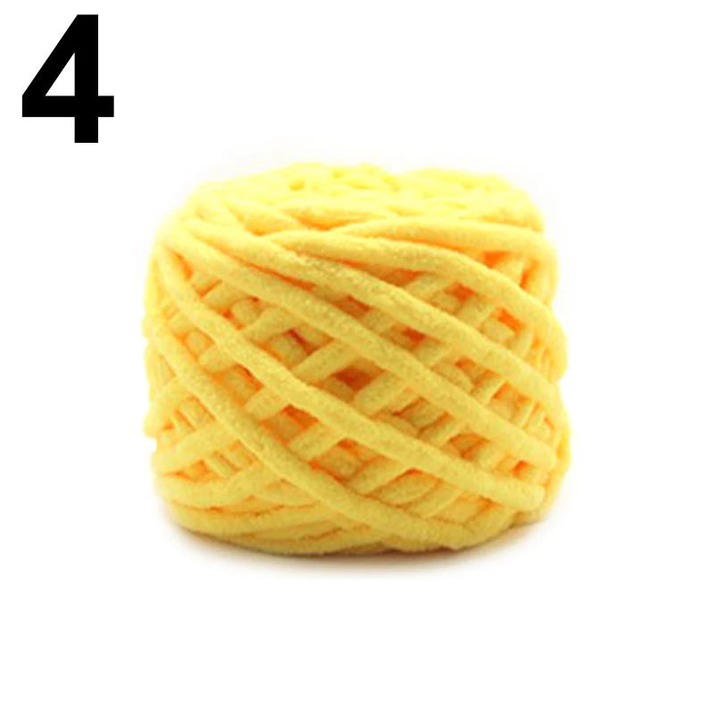 Одна прядь шапки грубой вязки шарфы ручной вязки Детские клубки ниток крюк для тапочек пряжа для вязания крючком - Цвет: 4