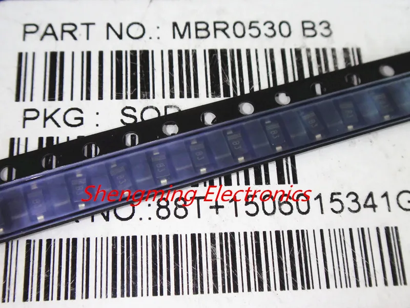 100 шт. 1206 MBR0530LT1G B3 MBR0530 SOD-123 диод Шоттки | Электронные компоненты и принадлежности