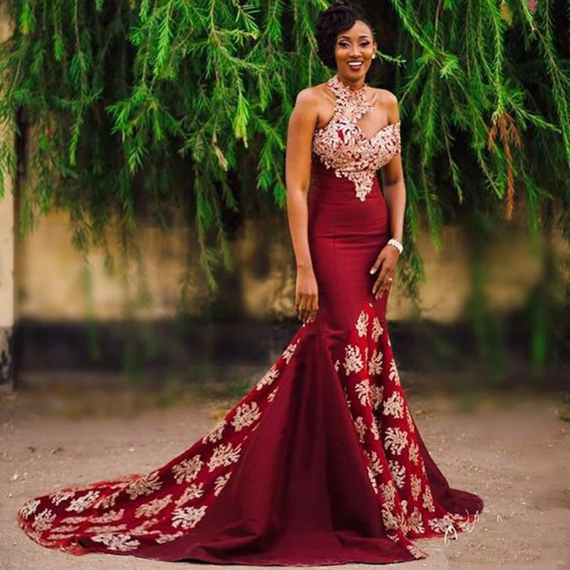 

Burgundy Evening Dresses Long Mermaid One Shoulder Evening Formal Dress Vestidos De Noiva Long Mermaid Women Evening Dress Long