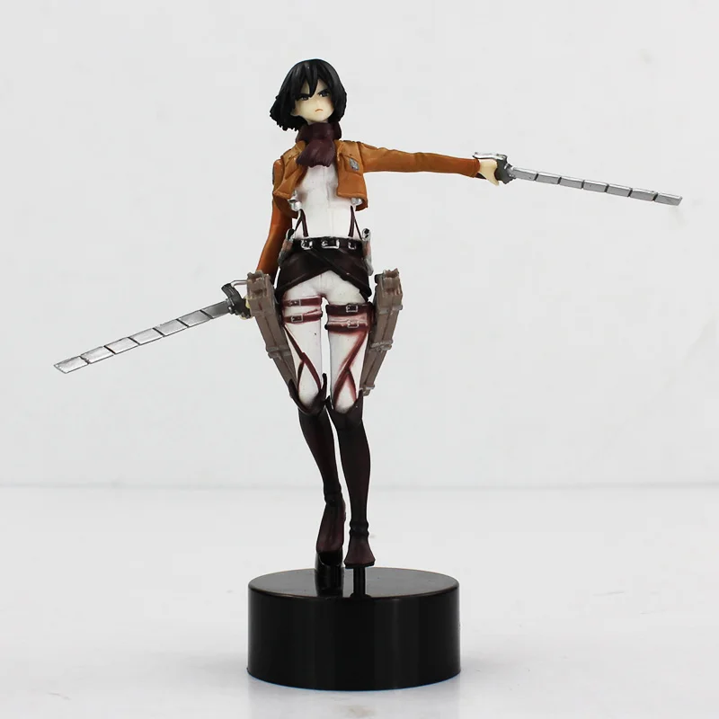 14cm Shingeki No Kyojin Attack On Titan Mikasa Ackerman PVC Figure Doll Best Gift