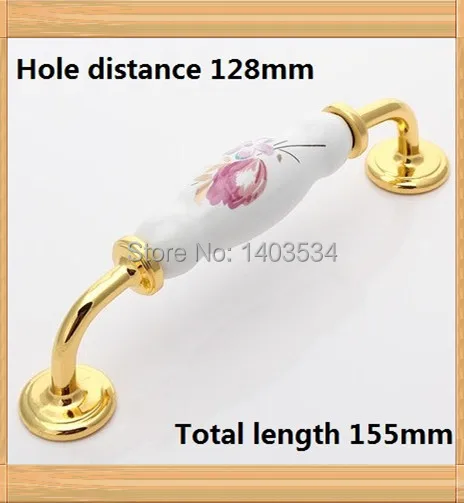 Cheap Hole Pitch 128mm ceramic handle Kitchen Furniture Handle cabinet drawer handle Cheap Hole Pitch 128mm ceramic handle Kitchen Furniture Handle cabinet drawer handle
