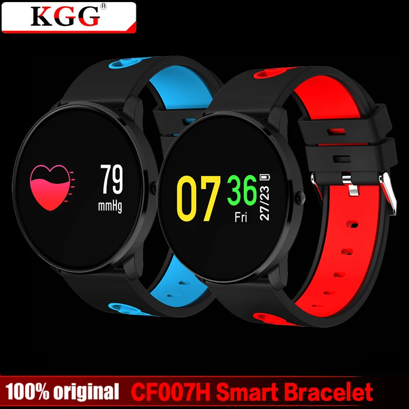 

KGG CF007H Color Screen Smart Bracelet Heart Rate Monitor Blood Pressure Monitor SMS Notification Smart Band Sport Tracker