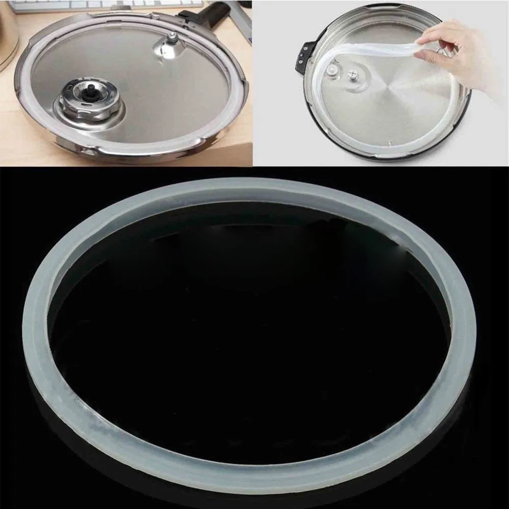 2PCS Electric Pressure Cooker Silicone Sealing Replacement Ring For 5-6L 22x24CM