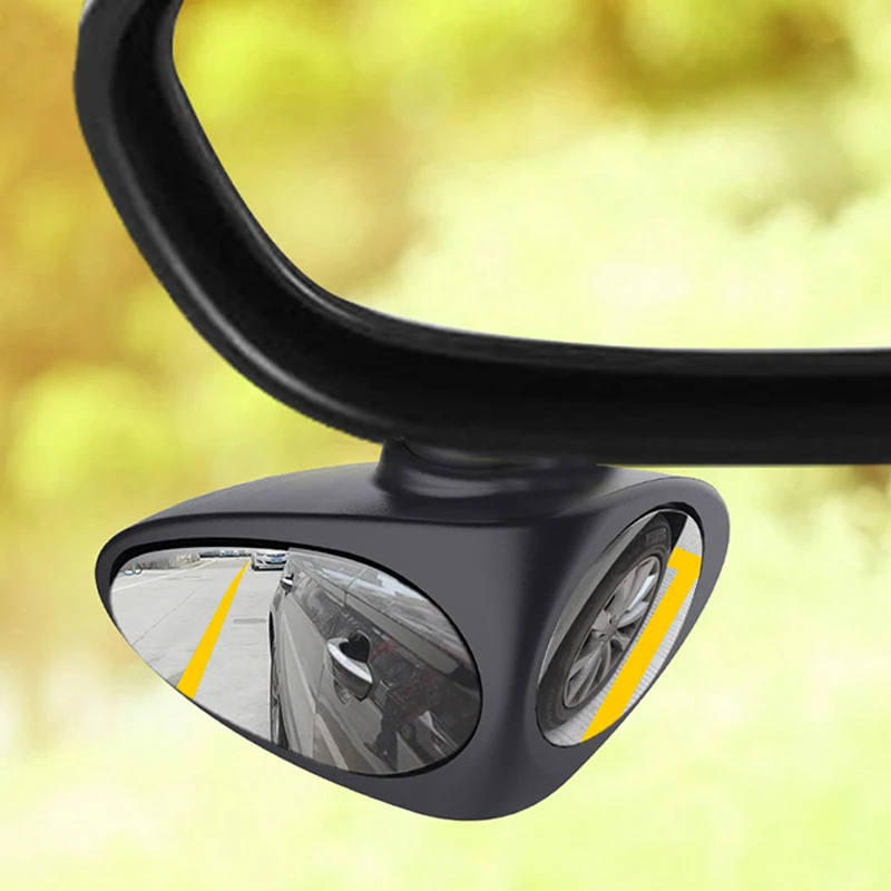 

2 in 1 Car Blind Spot Mirror Wide Angle Mirror 360 Rotation Adjustable Convex Rear View Mirror View front wheel Car mirror