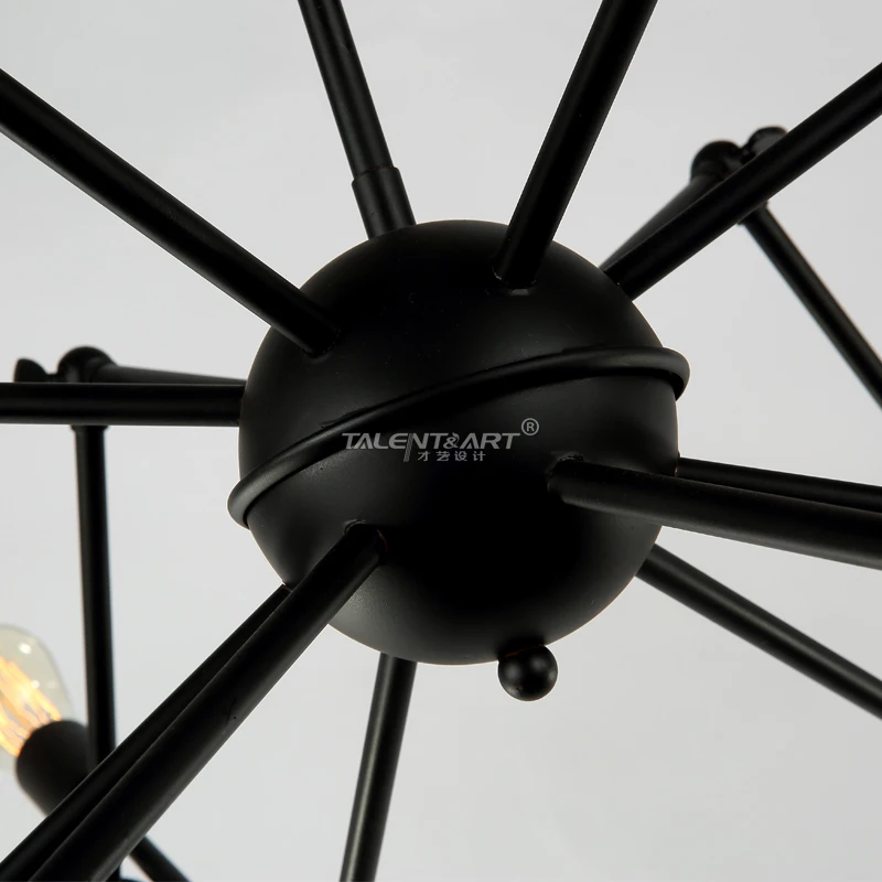 110 V 220 V araña Loft colgante luces inicio iluminación lamparas de techo Iluminacion Interior iluminación Industrial 10