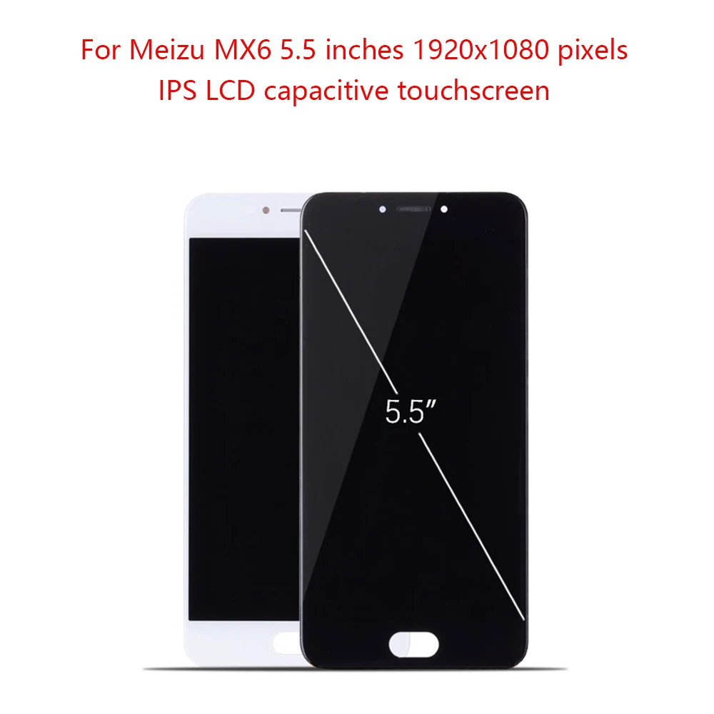 Оригинальный 5 &quotLCD для Meizu MX6 LCD дисплей кодирующий преобразователь сенсорного