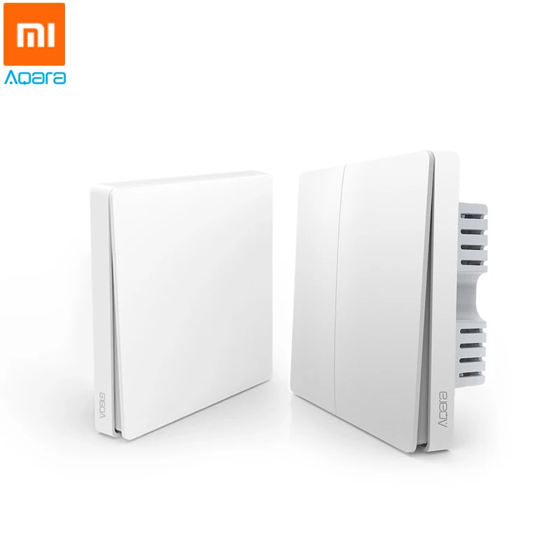 

Original Xiaomi Aqara Wall Switch No Neutral Version Smart Light Single Fire ZigBee Remote Control Work with HomeKit MIJIA APP