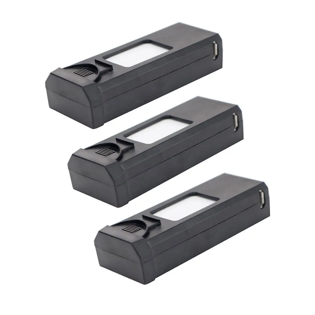 

3 Pcs 3.7V 1800mAh Rechargeable Replacement Battery Drone Battery for XS809SRC Quadcopter Aircraft Replacement Parts