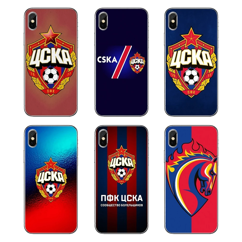 

Transparent Soft Cases Covers horse CSKA Moscow For iPod Touch iPhone 4 4S 5 5S 5C SE 6 6S 7 8 X XR XS Plus MAX