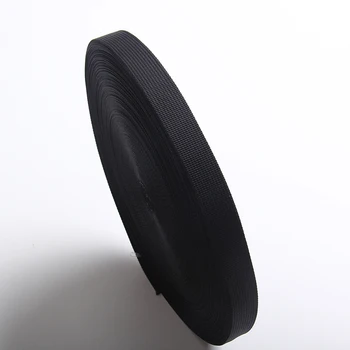 

Black color cheap price nylon ribbon 20mm striped nylon tape