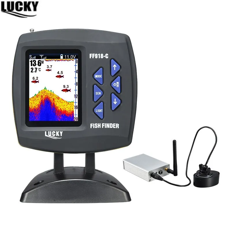 Fish Finder Lucky FF918 CWLS 3.5 LCD Boat Fish Finder wireless