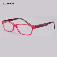 ZOBW ацетат для женщин очки рамки по рецепту дизайнерский бренд дизайн оптические очки для близорукости рамки для девочек студентов цвета фиолетовый